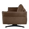 Canapé convertible Kallaste (2 places) Tissage à plat - Marron tabac - Largeur : 192 cm