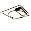 LED-plafondlamp Downey ijzer - 1 lichtbron - Zwart