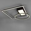 LED-plafondlamp Downey ijzer - 1 lichtbron - Zwart