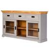 Sideboard Antton Akazie / Mango massiv - Grau / Mango