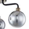 Lampada da soffitto Helja I Vetro fumé / Ferro - 3 punti luce
