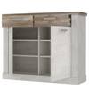 Schoenenkast Morona Witte pijnboomhouten look