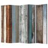 Kamerscherm Colors Arranged vlies op massief hout - meerdere kleuren - 5-delige set