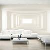 Vlies-fotobehang Into the Light vlies - wit/beige - 500 x 280 cm