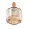Hanglamp Amory II glas/ijzer - 1 lichtbron