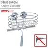 Wandablage inkl. Duschabzieher Butono Stahl - Chrom