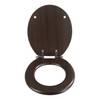 Siège WC Wenge MDF (Mitteldichte Holzfaserplatte) - Marron foncé