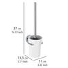 Ensemble de WC Capri Zinc moulé sous pression / Céramique - Blanc