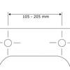 Siège WC Chêne MDF (panneau de fibres à densité moyenne) - Gris