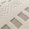 Tapis Calipso I Fibres synthétiques - Blanc / Gris