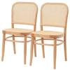 Chaises Sawl I (lot de 2) Rotin / Hêtre massif - Rotin / Hêtre