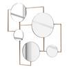 Miroir Platte Miroir en verre / Fer - Doré