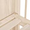 Ledikant Maralis Beige - Massief hout - 80 x 95 x 144 cm