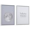 Set afbeeldingen Ludmila (2-delig) Grijs - Plaatmateriaal - 30 x 42 x 4 cm