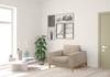 Fauteuil Darling microvezel - Microvezel Tulia: Beige