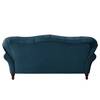 Sofa Dassel (3-Sitzer) Samt - Samt Onoli: Marineblau
