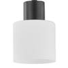 Lampada da soffitto KOLIND 4 punti luce Metallo nero / Vetro opalino bianco