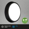 LED-wandlamp Hagen polycarbonaat - 1 lichtbron - Zwart