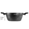 Faitout Lassena Gourmundo Aluminium - Anthracite - ø 24 cm - Capacité : 4.2 L