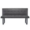 Küchensofa Tilton I Dunkelgrau - Breite: 160 cm