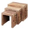 Tavolino Container I (3) Legno massello di Sheesham - Palissandro indiano