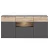 Sideboard Corey Inkl. Beleuchtung - Eiche Dekor / Grau