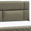 Boxspring Chandler III Zilver - 180 x 200cm - H2 zacht