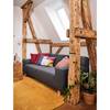 Housse de coussin Stitched Square Polyester - Multicolore