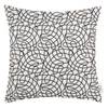 Housse de coussin Glamour Curves Polyester / Coton - Noir / Blanc