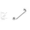 Supporto per vasca da bagno Bosio Acciaio inox - Argento
