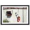 Quadro Banksy No.4 Legno massello di abete - Multicolore