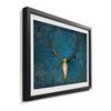 Tableau déco Deer Head Épicéa massif - Turquoise