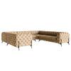 Wohnlandschaft Laviva II Microfaser - Microfaser Priya: Beige - Ausrichtung links