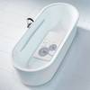 Tapis de baignoire antidérapant Astera Matière plastique - Blanc / Gris