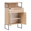 Lage kast Limone Lichte eikenhouten look - Breedte: 65 cm