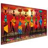 Quadro African Women Dancing MDF / Tela - Multicolore - 120 x 40 cm