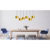 Hanglamp Venus B IV fluweel/staal - 6 lichtbronnen