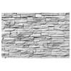 Vliesbehang Ashlar Masonry vliespapier - zwart/wit - 432 x 290 cm