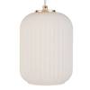 Hanglamp Noble Purity opaalglas/aluminium - 1 lichtbron