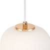 Hanglamp Noble Purity opaalglas/aluminium - 1 lichtbron