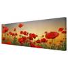 Afbeelding Klaprozenveld I rood - 150 x 50 x 2 cm - Breedte: 150 cm