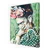 Impression sur toile Frida Kahlo III Vert - 60 x 80 x 2 cm