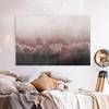 Impression sur toile Crépuscule doré I Rose - 90 x 60 x 2 cm - Largeur : 90 cm