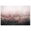 Impression sur toile Crépuscule doré I Rose - 90 x 60 x 2 cm - Largeur : 90 cm