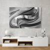 Impression sur toile Illusionary VI Noir / Blanc - 60 x 40 x 2 cm - Largeur : 60 cm