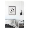 Poster Scribble Elephant Carta - Nero / Bianco