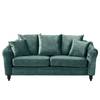 Sofa Lovis (3-Sitzer) Samt - Samt Tomi: Petrol