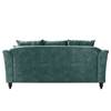 Sofa Lovis (3-Sitzer) Samt - Samt Tomi: Petrol
