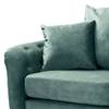 Sofa Lovis (3-Sitzer) Samt - Samt Tomi: Petrol