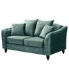 Sofa Lovis (2-Sitzer) Samt - Samt Tomi: Petrol